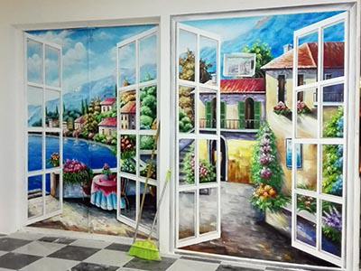 合肥安糧國貿(mào)大食彩美食廣場隱形門《窗外地中?！? /></a></div>
  <div   id=